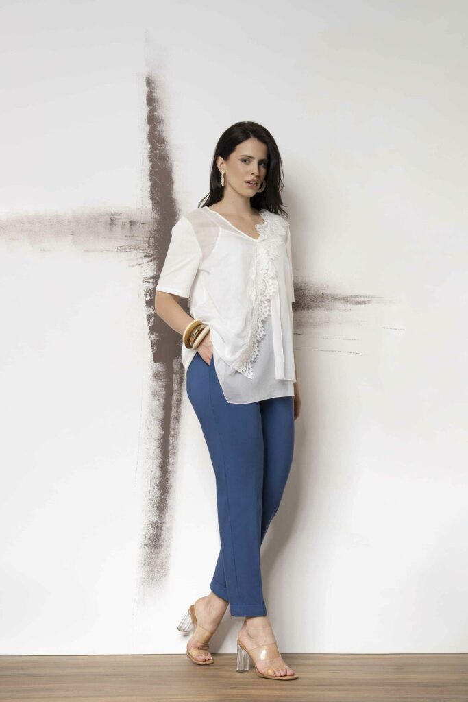 Pantalone Bengalina risvolto Quiin 21 Curvy